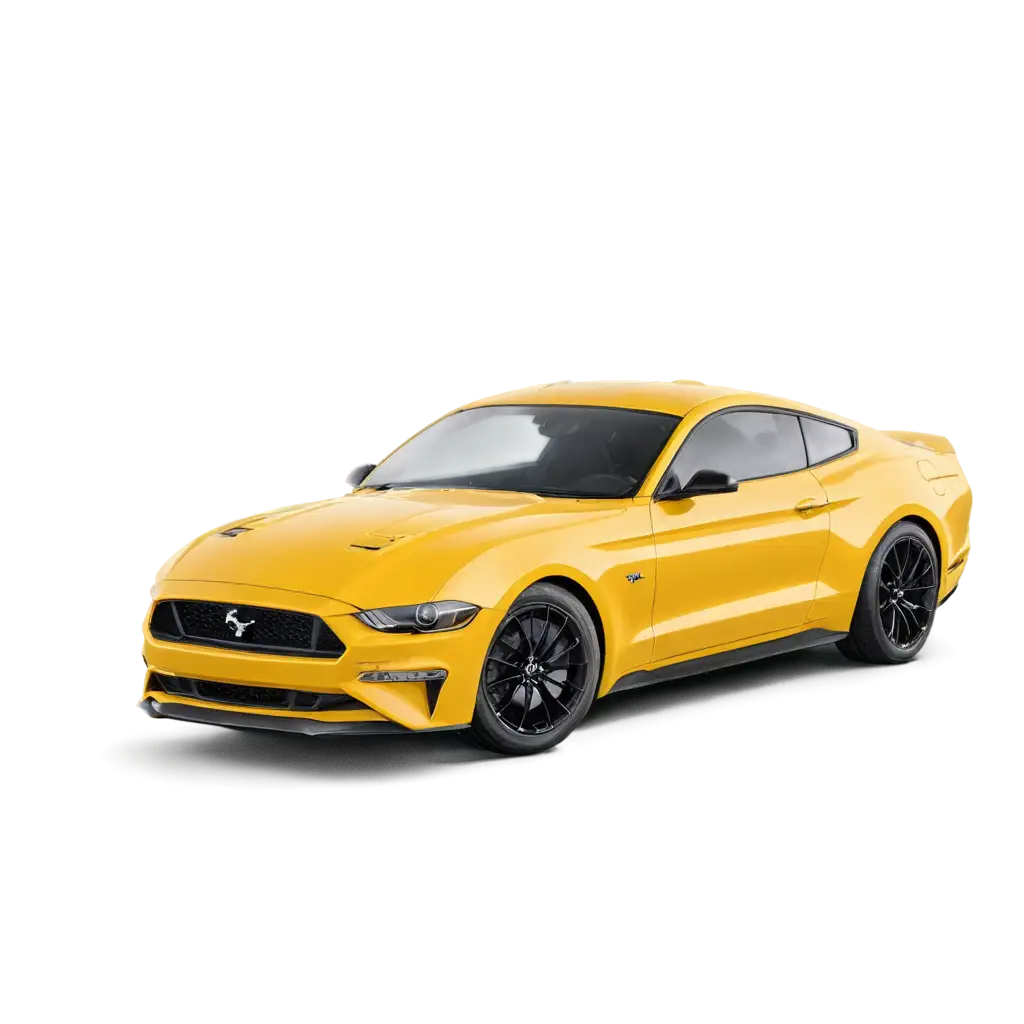 Yellow-Mustang-Car-PNG-Image-for-HighQuality-Digital-Use