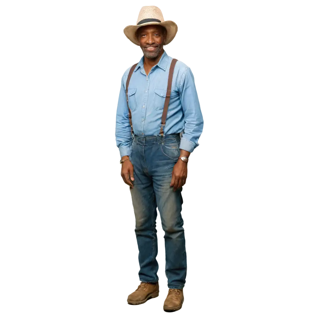 Old-Black-Man-Attractive-Farmer-Full-Body-PNG-Image-for-Diverse-Use-Cases