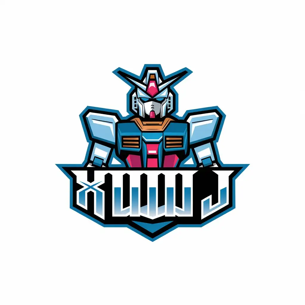 LOGO-Design-For-XWWWJ-Vector-Logo-with-Gundam-Symbol-for-Various-Uses