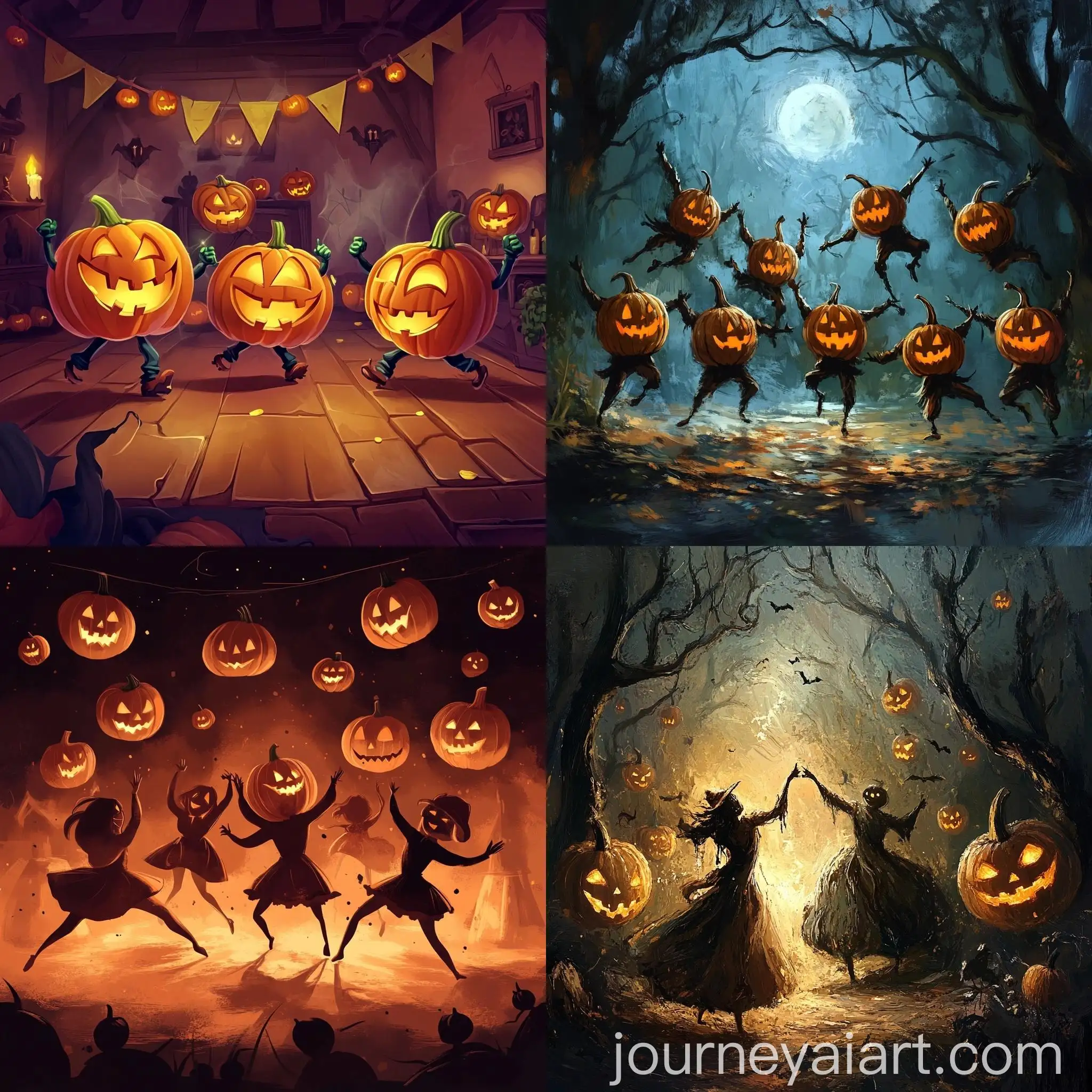Halloween-Party-with-Smiling-Pumpkin-Dance
