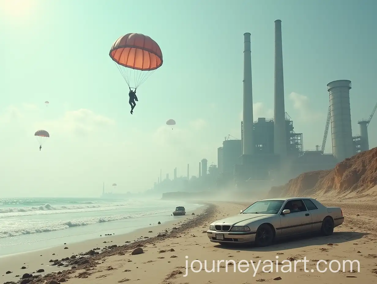 Beach-Amidst-Polluting-Technology-Factories