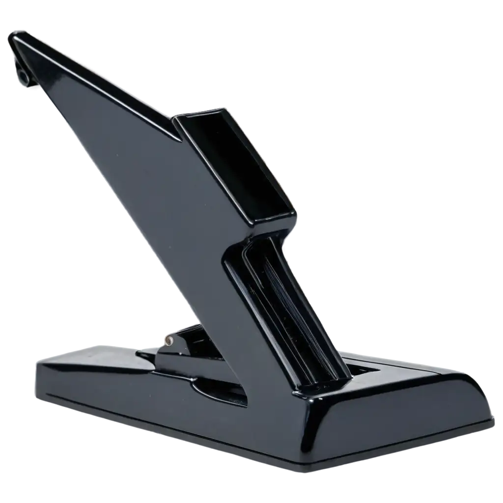 HighQuality-PNG-Image-of-a-Normal-Black-Stapler-at-a-90Degree-Angle