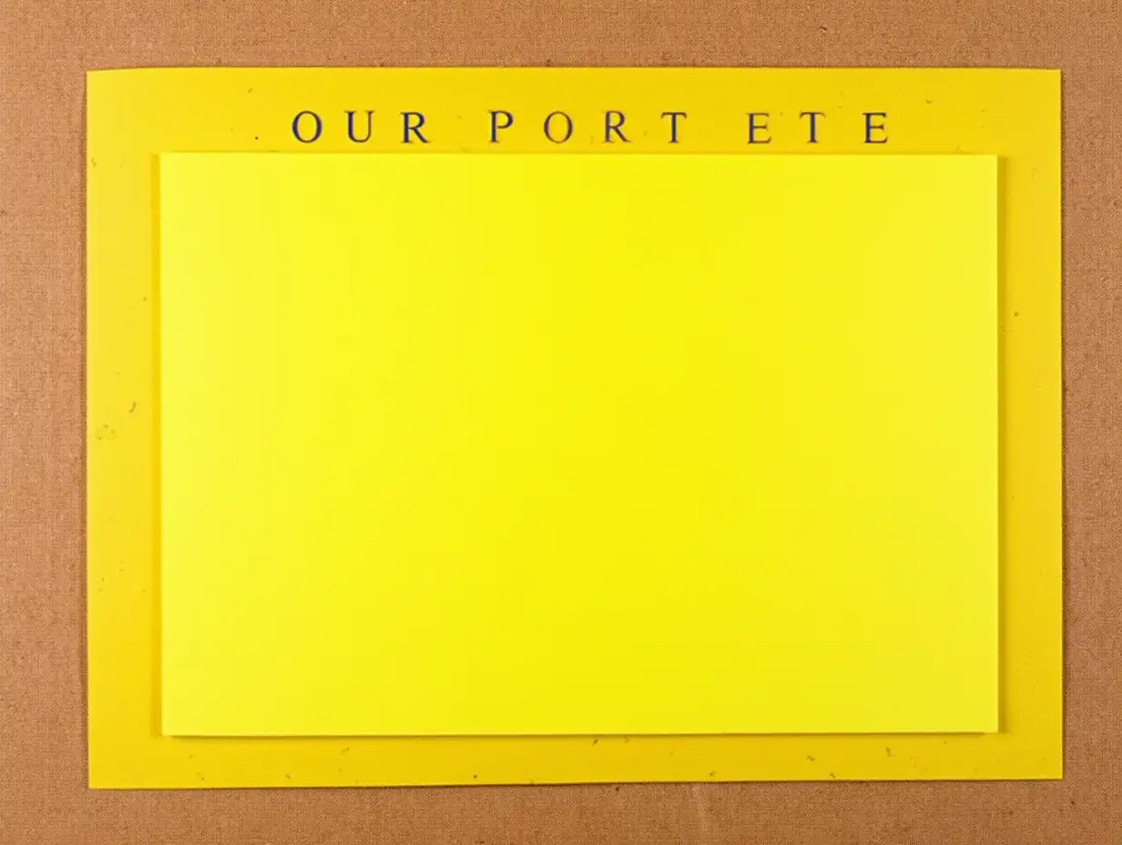 Yellow-Paper-with-Safe-Zone-on-Cork-Board-Space-for-Text