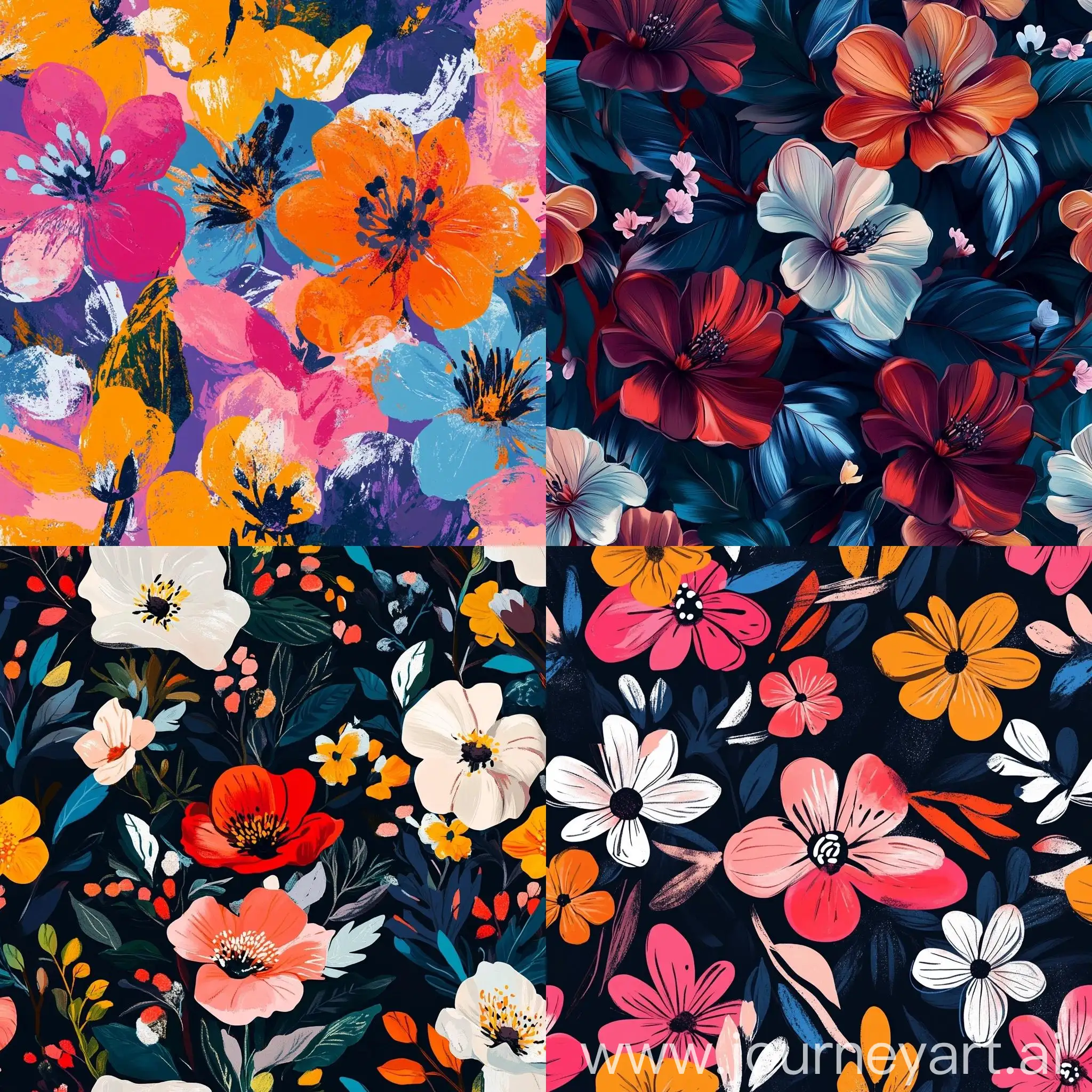 Vibrant-Modern-Floral-Pattern-Artwork