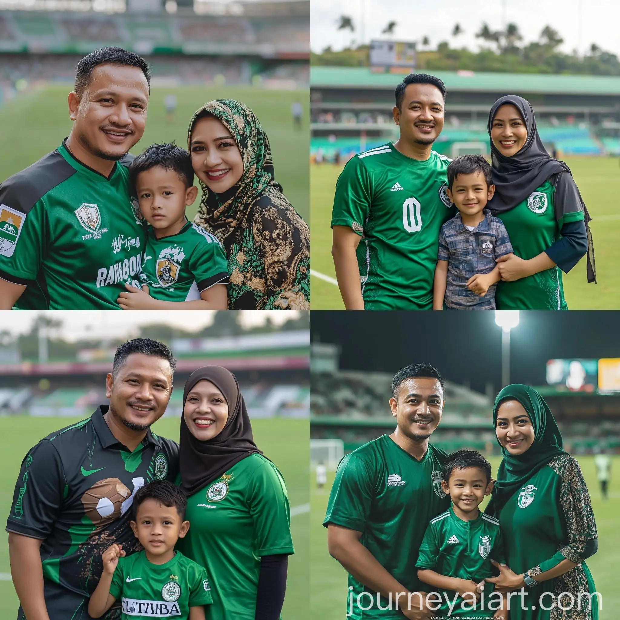 Indonesian-Family-Portrait-at-Persebaya-Football-Club-Stadium