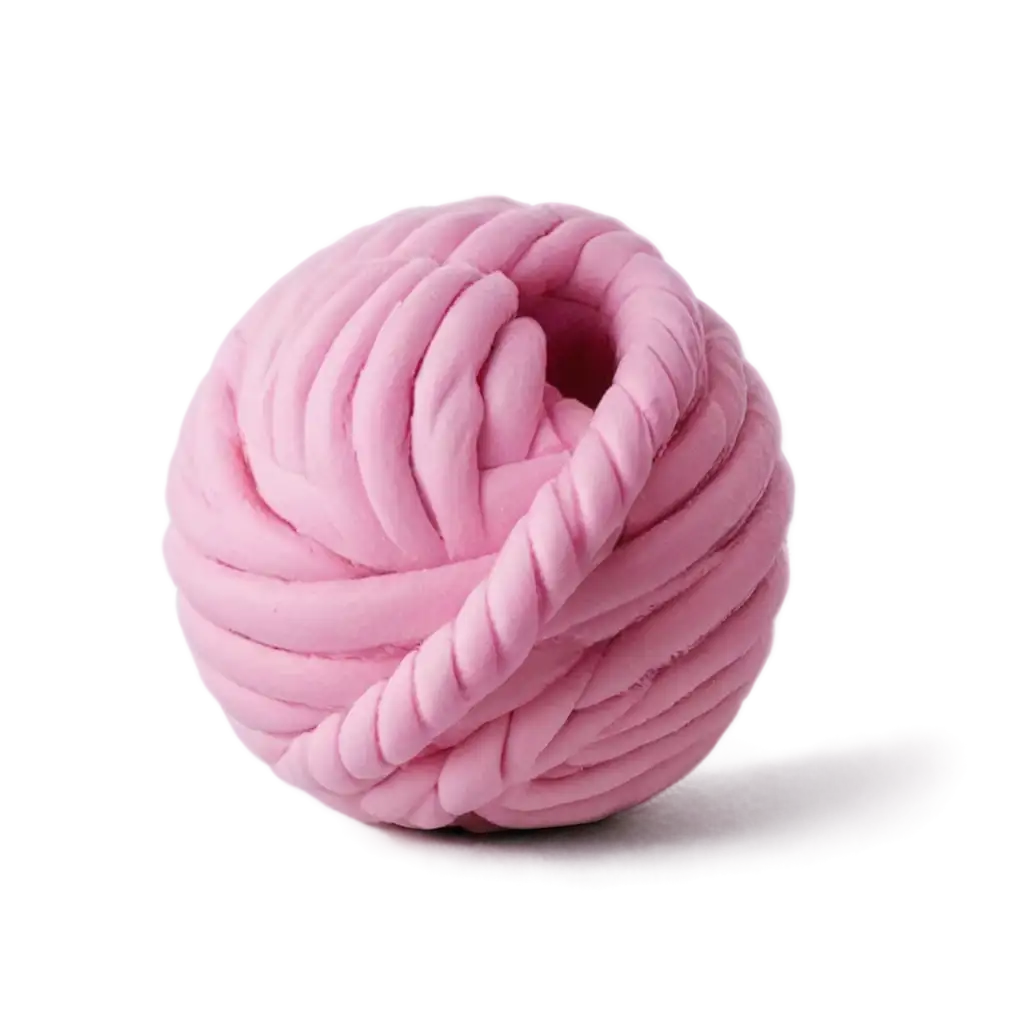 Vibrant-Pink-Ball-Twisted-into-a-Dog-HighQuality-PNG-Image-for-Creative-Projects