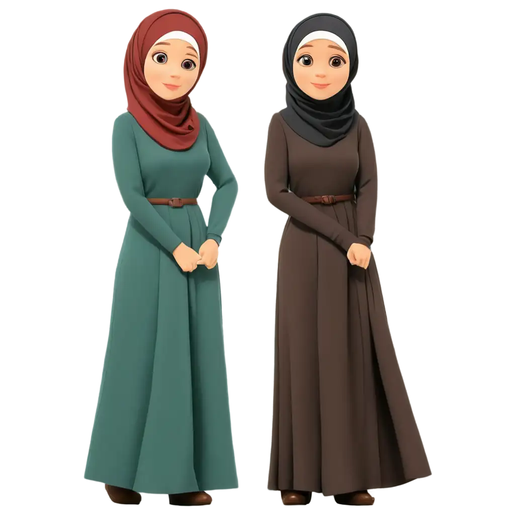 Cartoon-Woman-Wearing-Hijab-PNG-HighQuality-Transparent-Image-for-Diverse-Applications