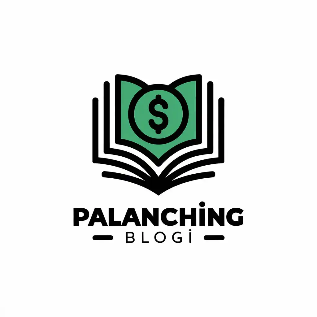 LOGO Design for Palanchining Blogi Book Money Symbol with Modern and Internet Industry Focus