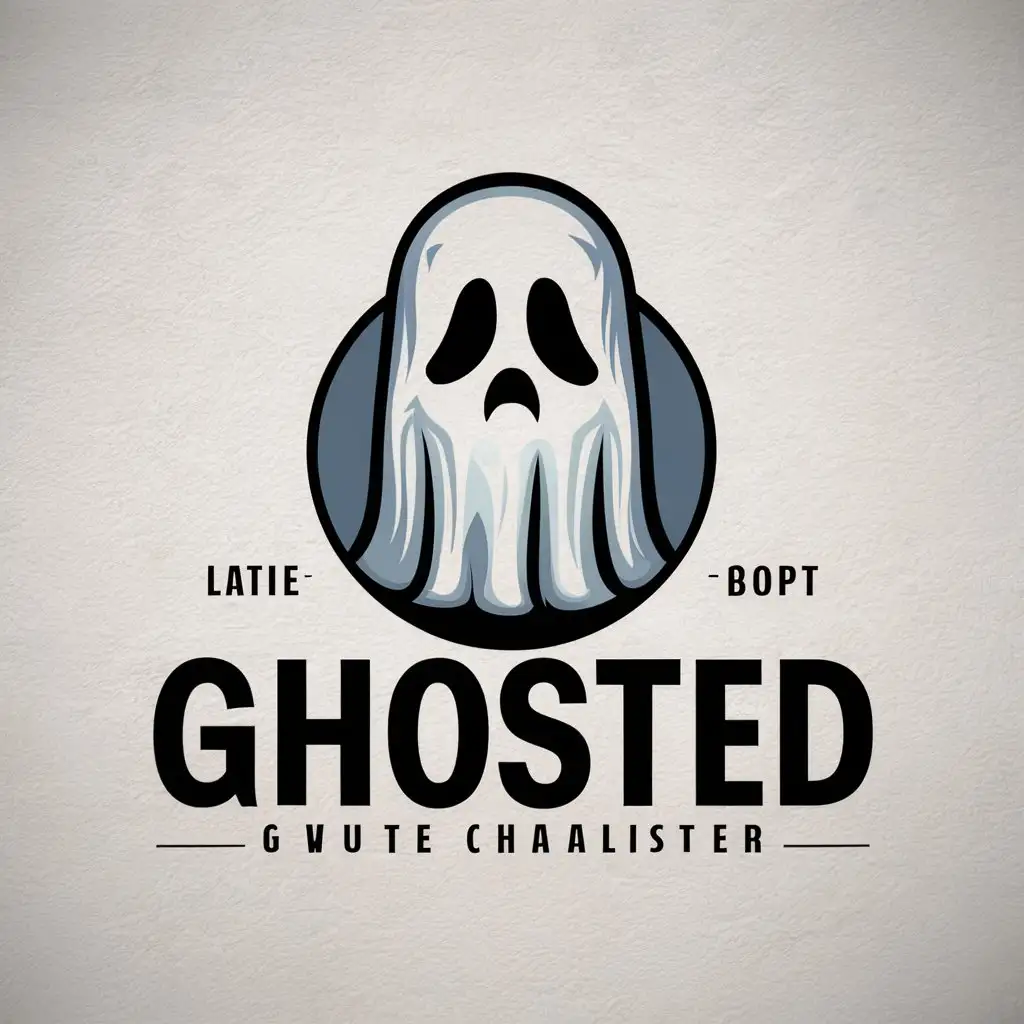 LOGO Design For Ghosted Sad Semi Realistic Ghost Character in Automotive Industry