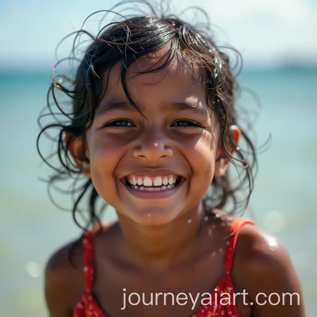 Joyful-Little-Girl-with-Water-on-Her-Face-in-the-Galapagos