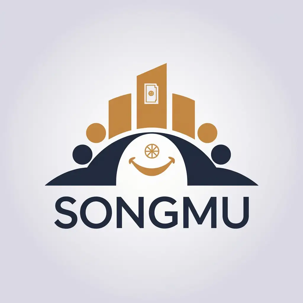 LOGO-Design-for-SongMu-People-Building-and-Safety-Concept-in-Construction-Industry