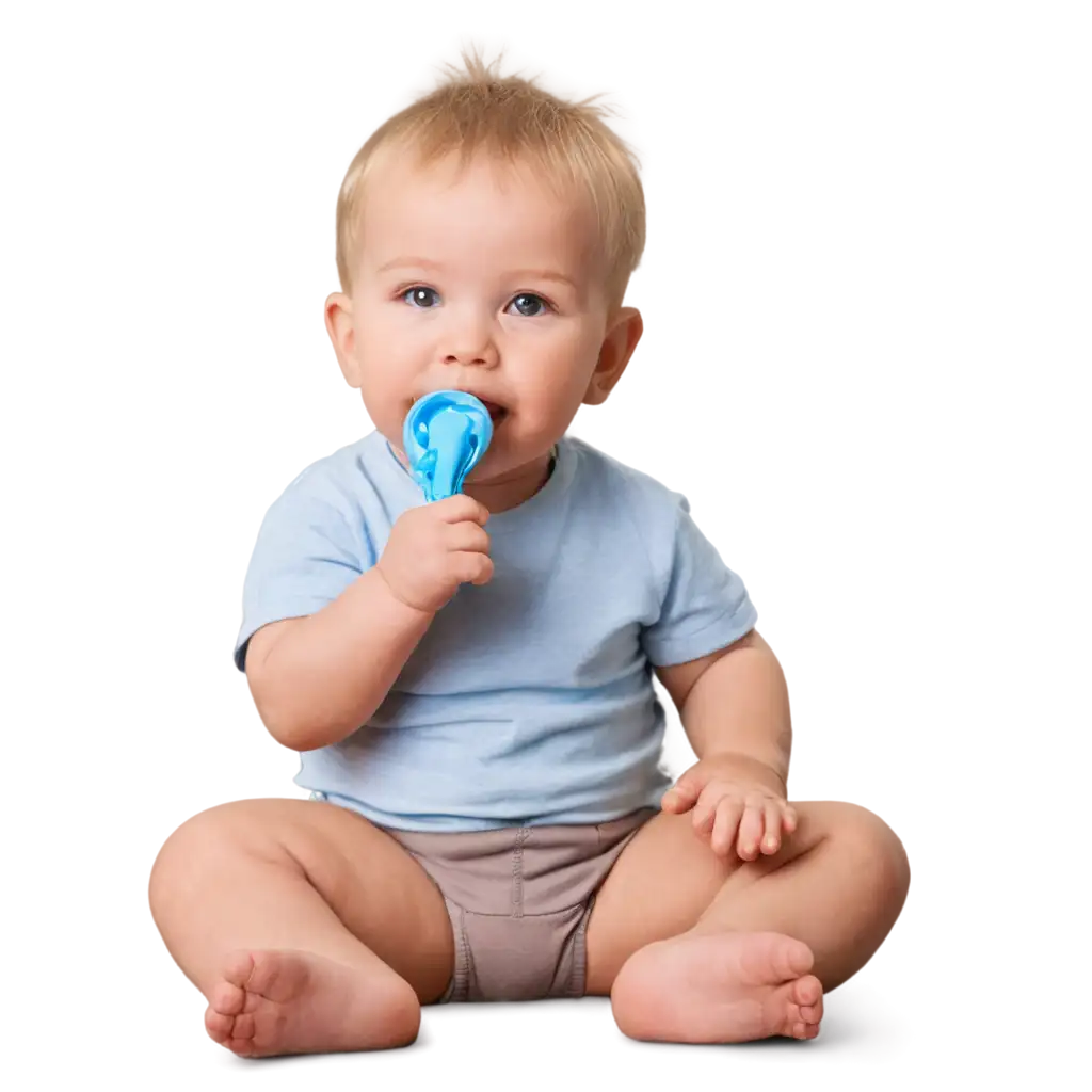 Happy-Baby-Sitting-and-Sucking-Pacifier-PNG-Image-for-HighQuality-Baby-Art