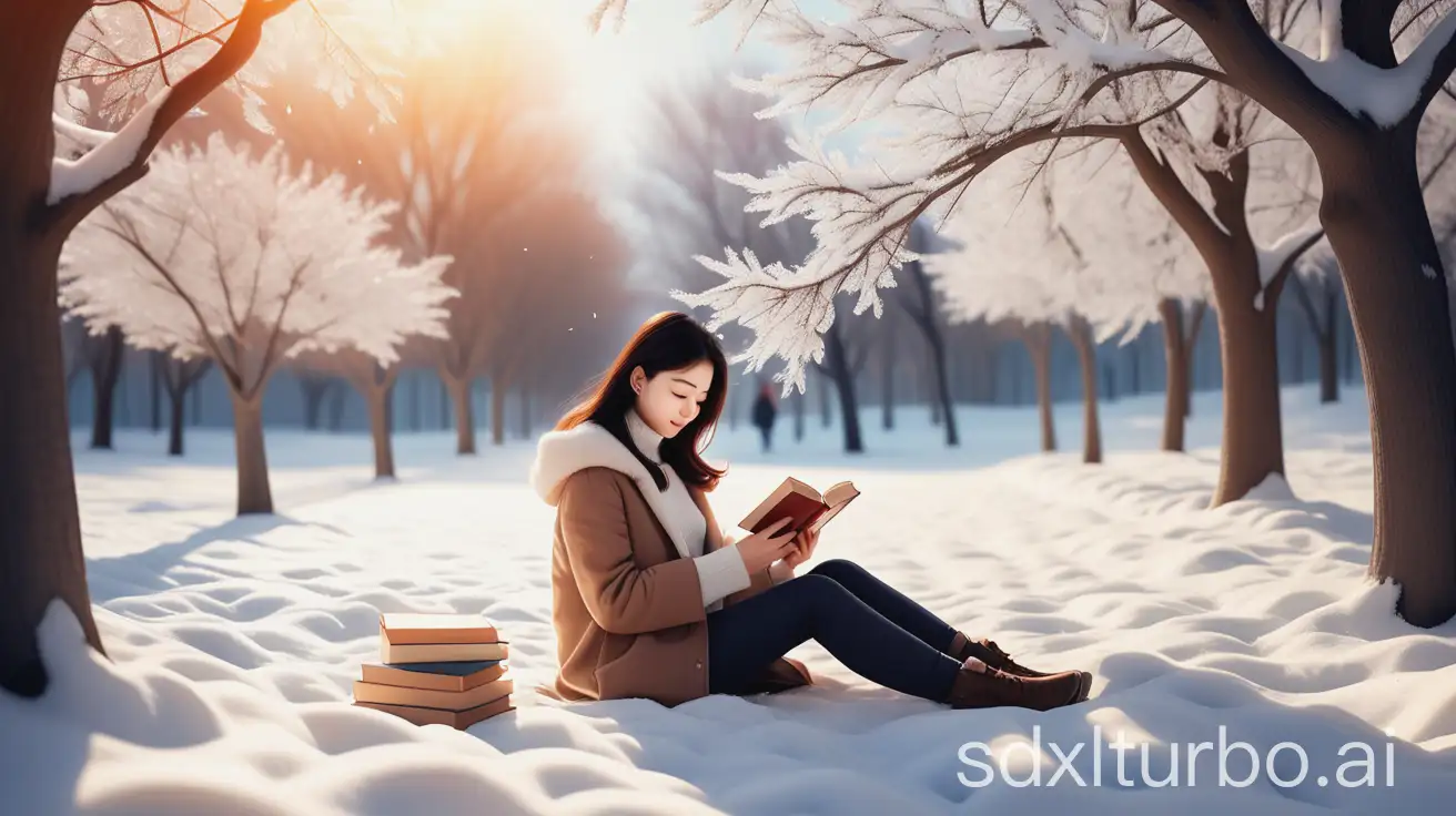 Under the warm sun in winter, put down your phone, slow down your steps, relax your body and mind, immerse yourself in the world of books, feel the charm and meaning of reading, enjoy the rare tranquility and joy