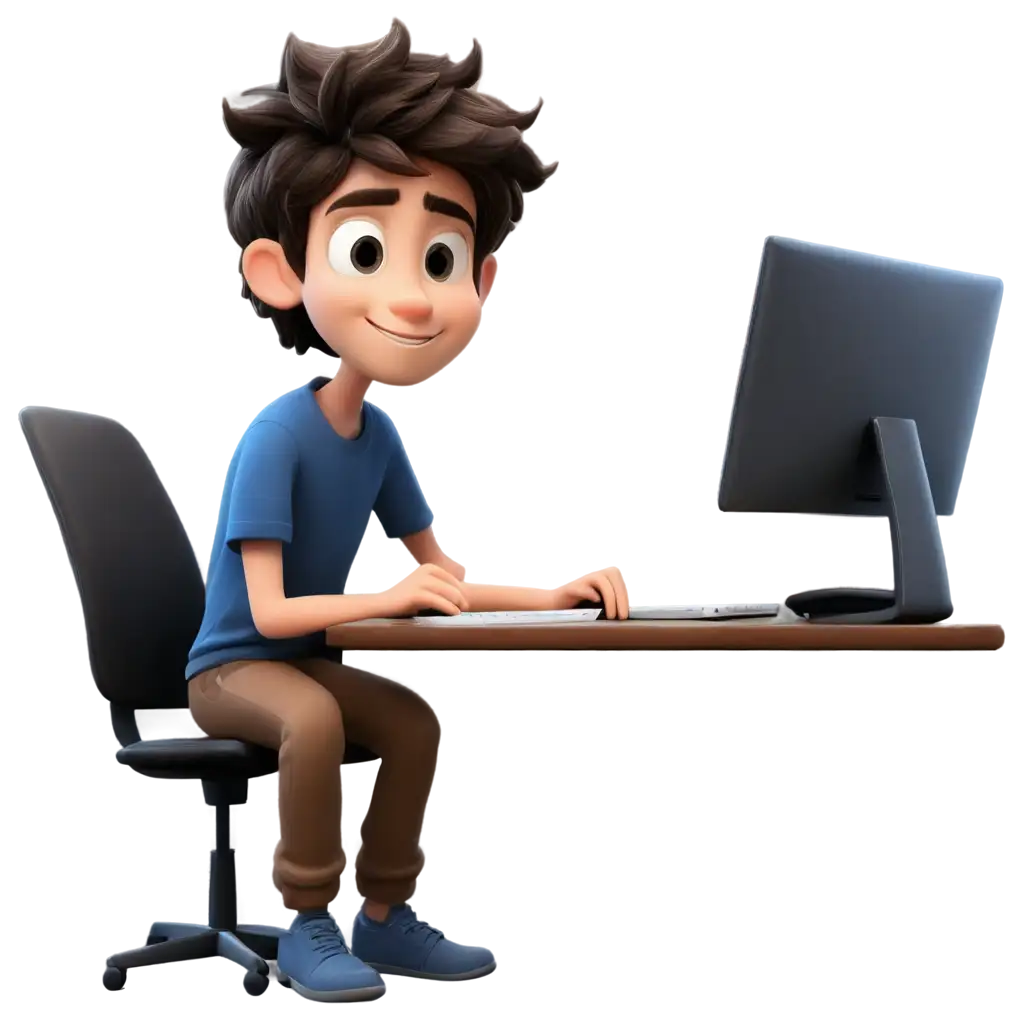 Creative-Cartoon-Boy-Graphic-Designer-PNG-for-Engaging-Digital-Content