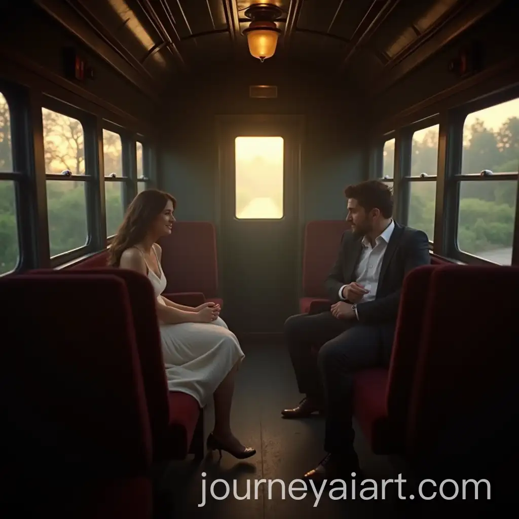 Romantic-Cinematic-Scene-Inside-a-Vintage-Train