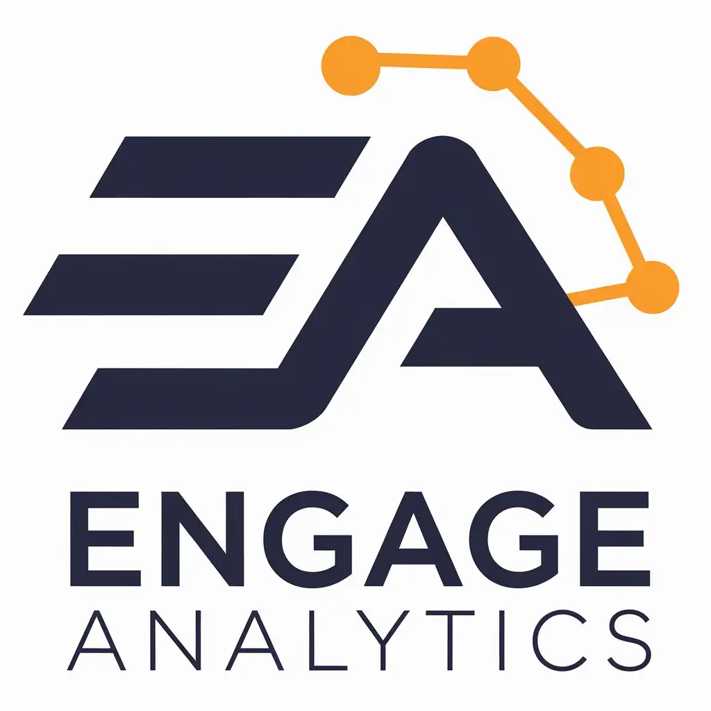 LOGO Design for Engage Analytics Vector EA Symbol with Modern Tech Theme