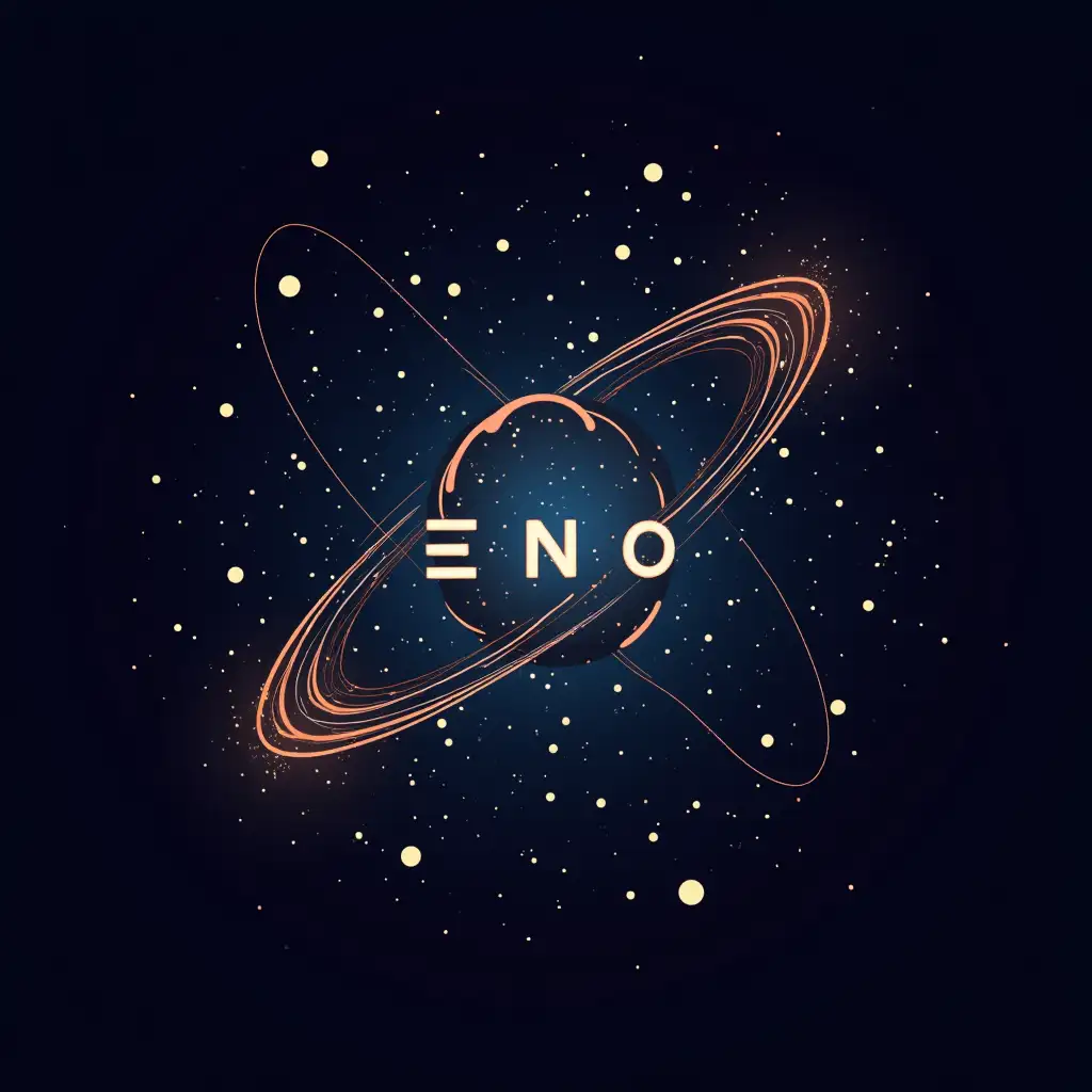 Logo named Eno in outer space