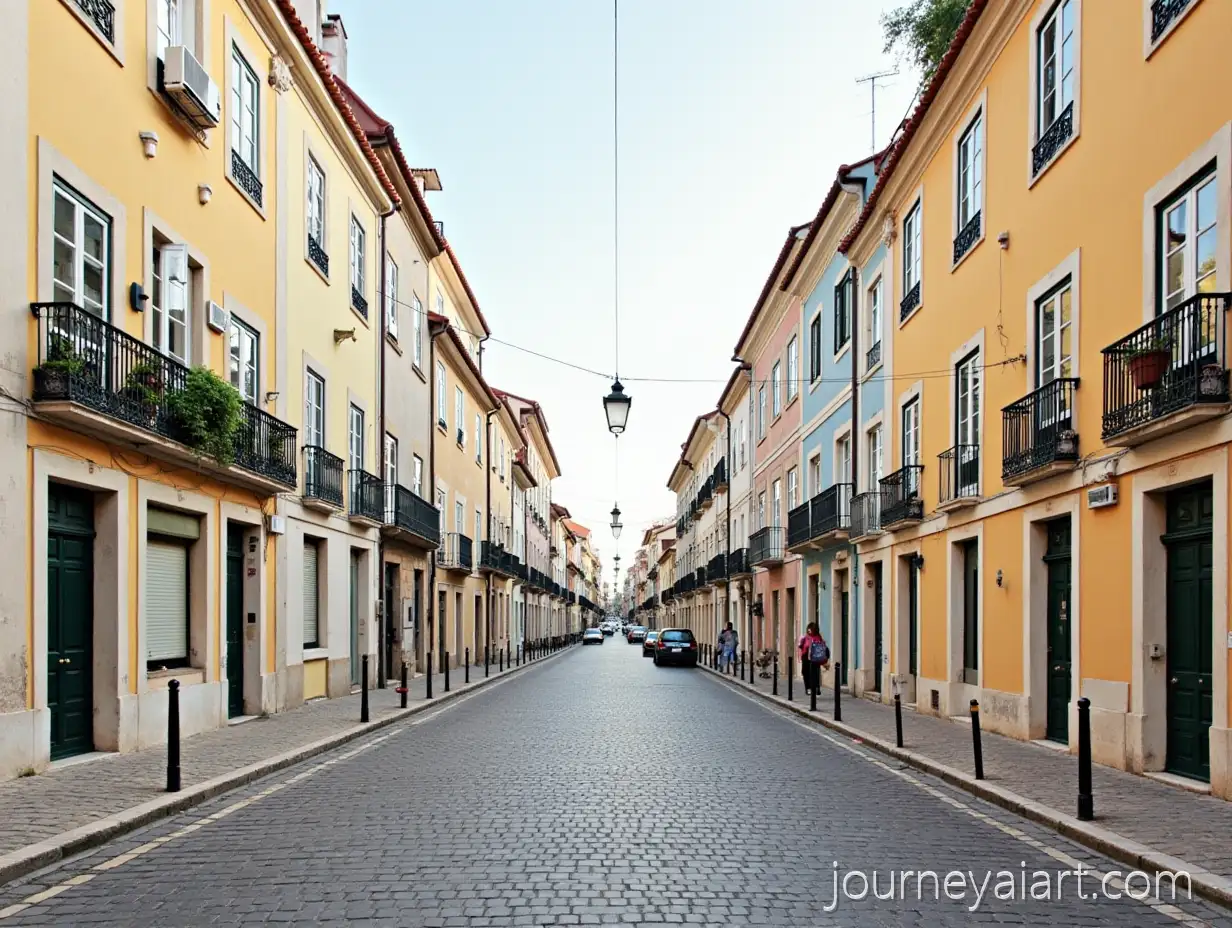 Scenic-Streets-of-Lisbon-with-Colorful-Buildings-and-Cobblestone-Paths