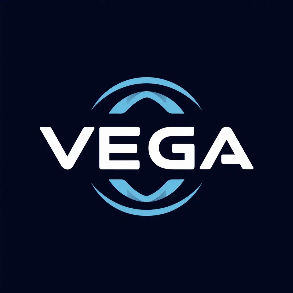 a vector logo design,with the text "Vega", main symbol:About designer company's corporate logo, needs to be simple and look futuristic,Moderate,be used in Internet industry,clear background