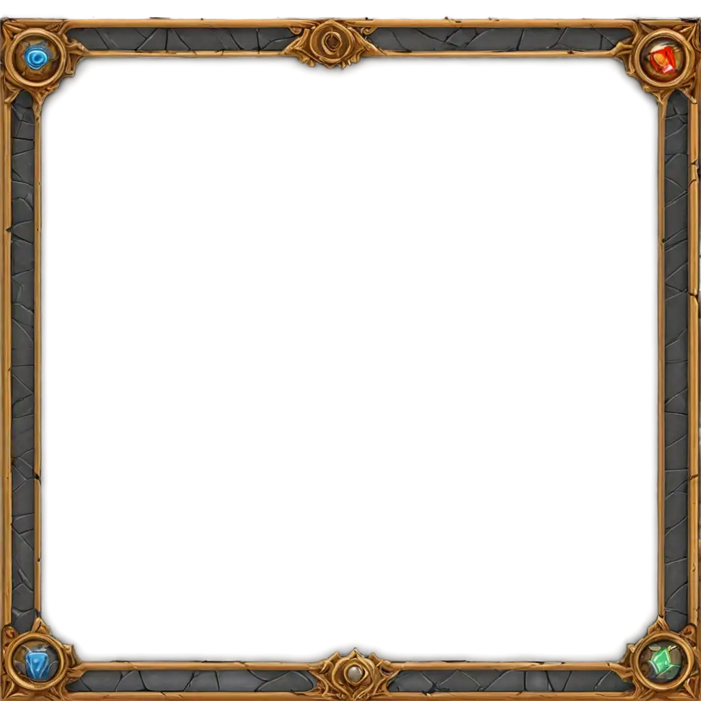 PNG-Rectangular-UI-Frame-for-RPG-Game-Enhance-Your-Fantasy-Worlds