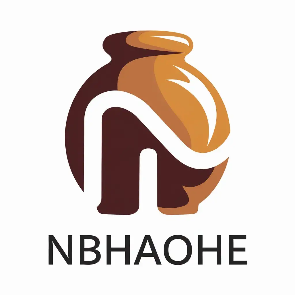 LOGO-Design-For-nbhaohe-Smooth-Geometry-with-Earthenware-Wine-Jar-Theme