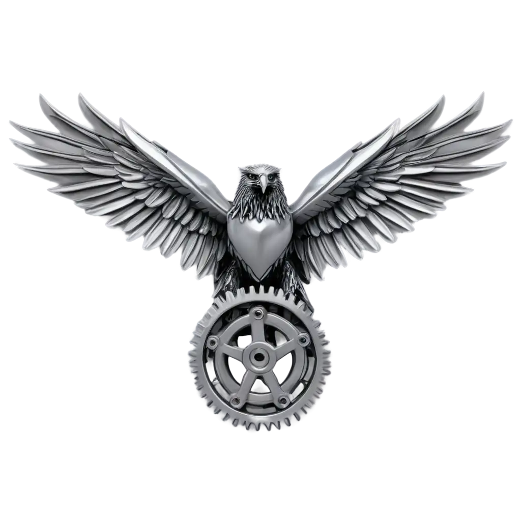 Steel-Eagle-with-Gears-PNG-Image-Symbolizing-Precision-and-Strength