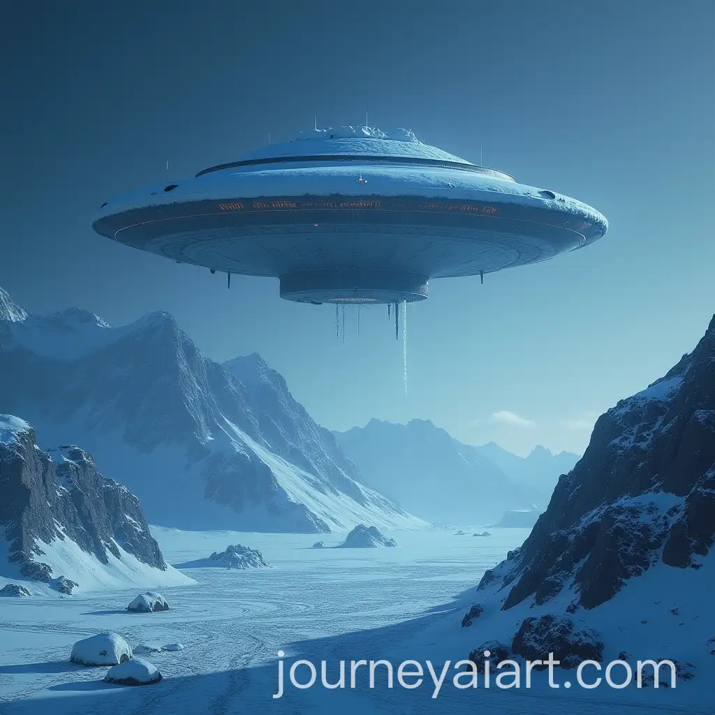 Mysterious-UFO-Hovering-Above-Antarctic-Landscape