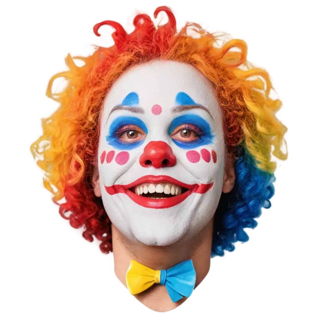 Vibrant-Clown-Face-PNG-with-Rainbow-Wig-and-Exaggerated-Smile-for-Playful-Designs