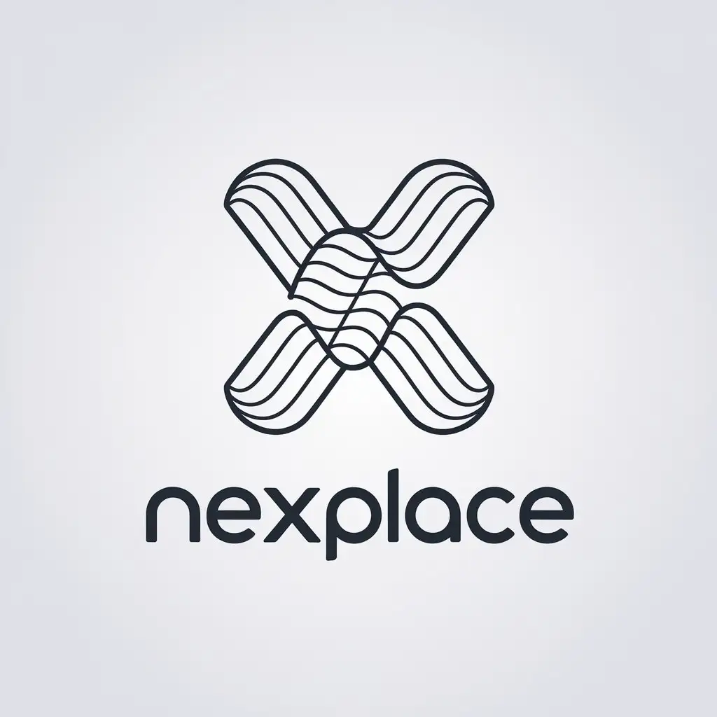 LOGO Design for X NexPlace Modern Minimalist Cryptocurrency Exchange Logo