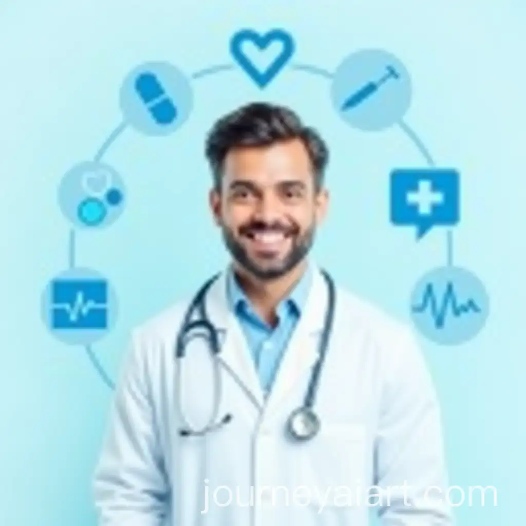 Friendly-Doctor-with-Floating-Medical-Icons-in-Clean-Welcoming-Atmosphere