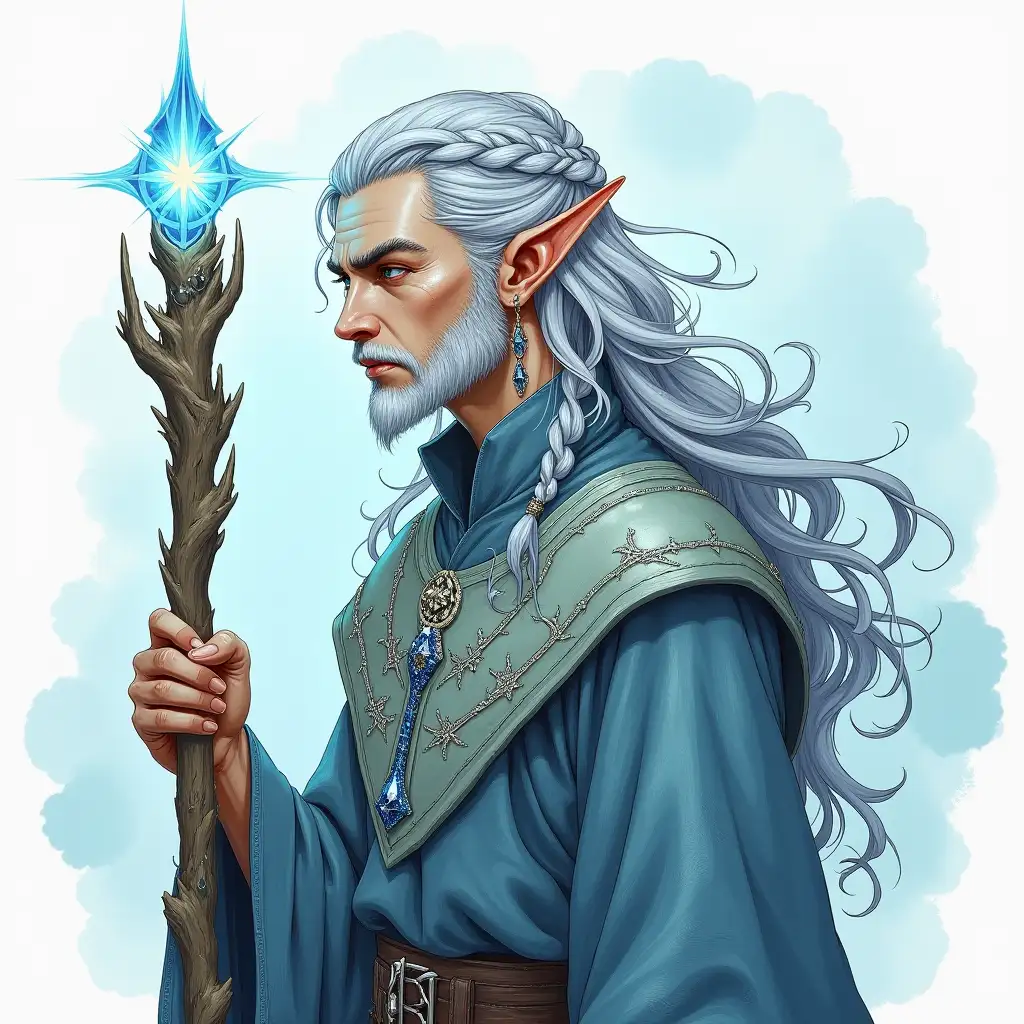 Intricate-Sketch-of-an-Experienced-Elven-Mage-with-Mystical-Elements