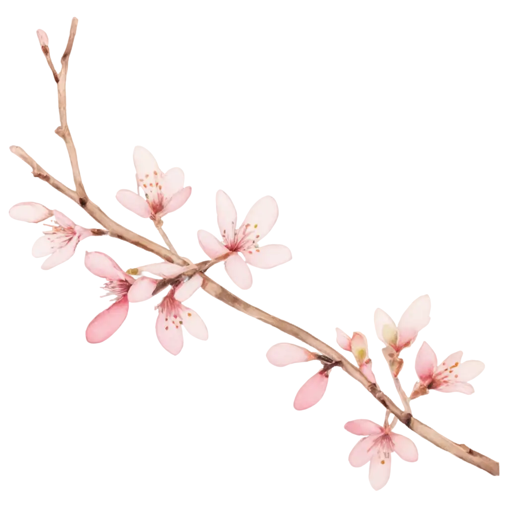 Delicate-Watercolor-Cherry-Blossom-PNG-Image-Soft-Pink-Flowers-with-Transparent-Background