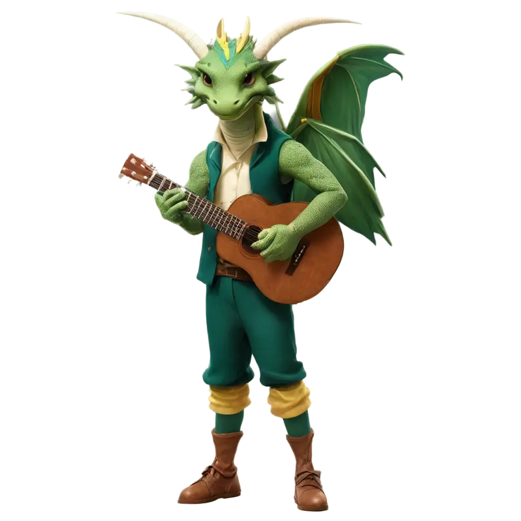 Bard-The-Green-Poetic-Dragon-PNG-A-Mythical-Creature-for-Visual-Storytelling