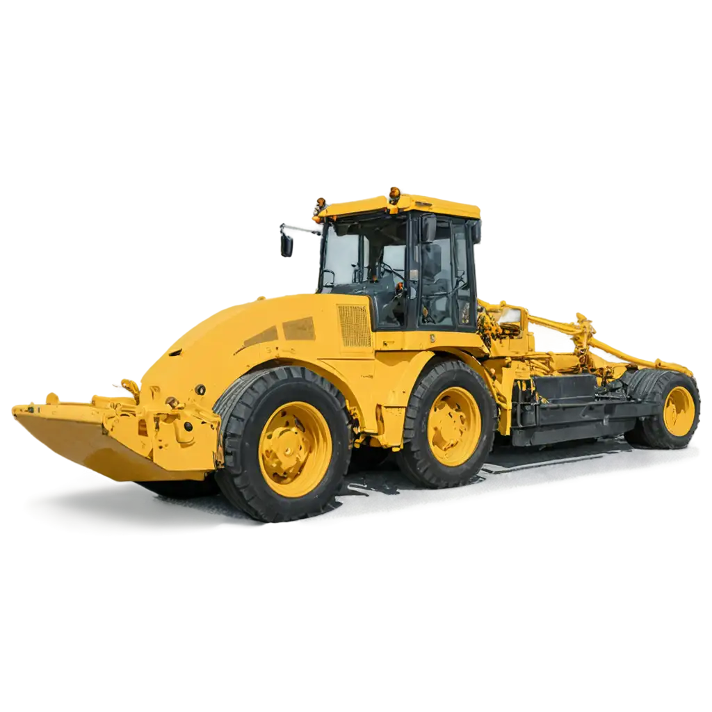 Stunning-Big-Yellow-Road-Paving-Machine-PNG-Image