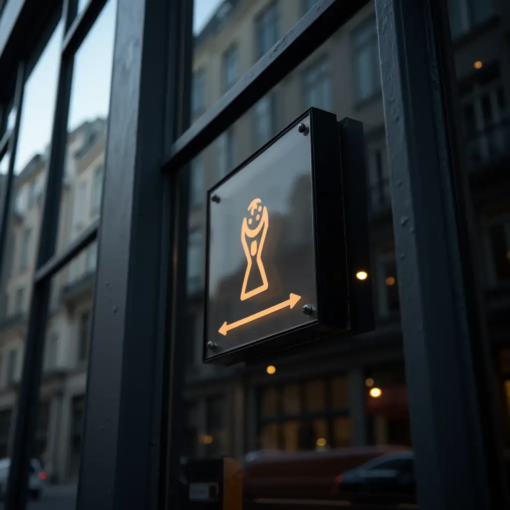 DarkThemed-Rectangular-Sign-on-Glass-Building