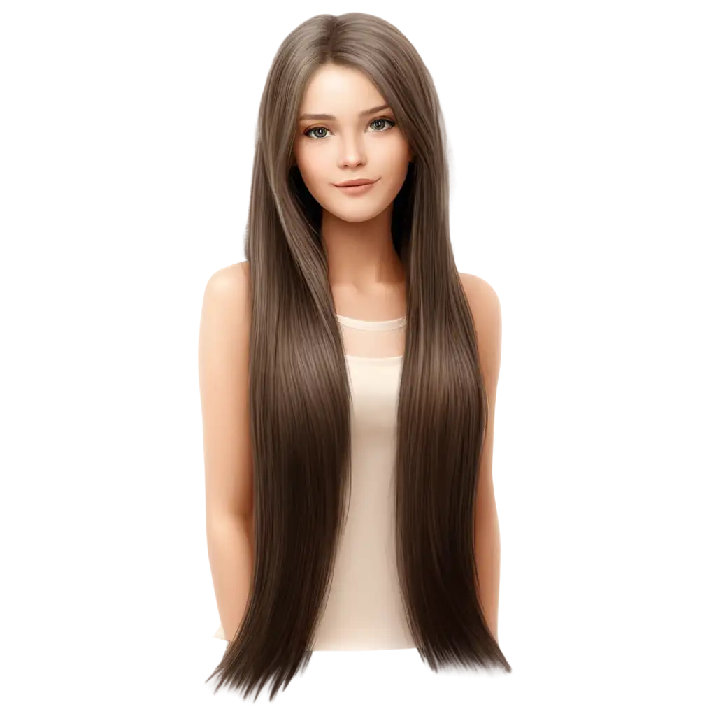 Long-Straight-Hair-Girl-PNG-Vector-Create-Stunning-Digital-Art