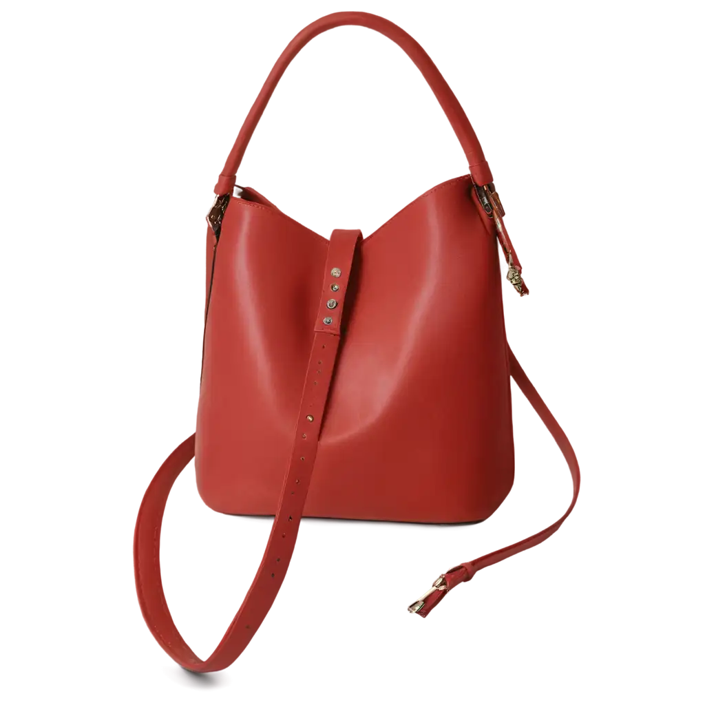 Red-Leather-Handbag-for-Women-PNG-HighQuality-Transparent-Image-for-Versatile-Use