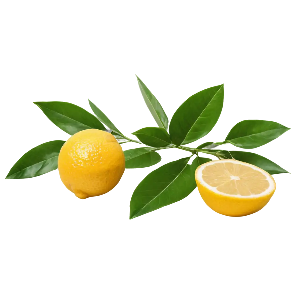 JuSEO-PNG-Usage-Scenariosicy-Lemon-with-Green-Leaves-PNG-Refreshing-Citrus-Fruit-Image-for-Clear-and-Vibrant-Design-Use