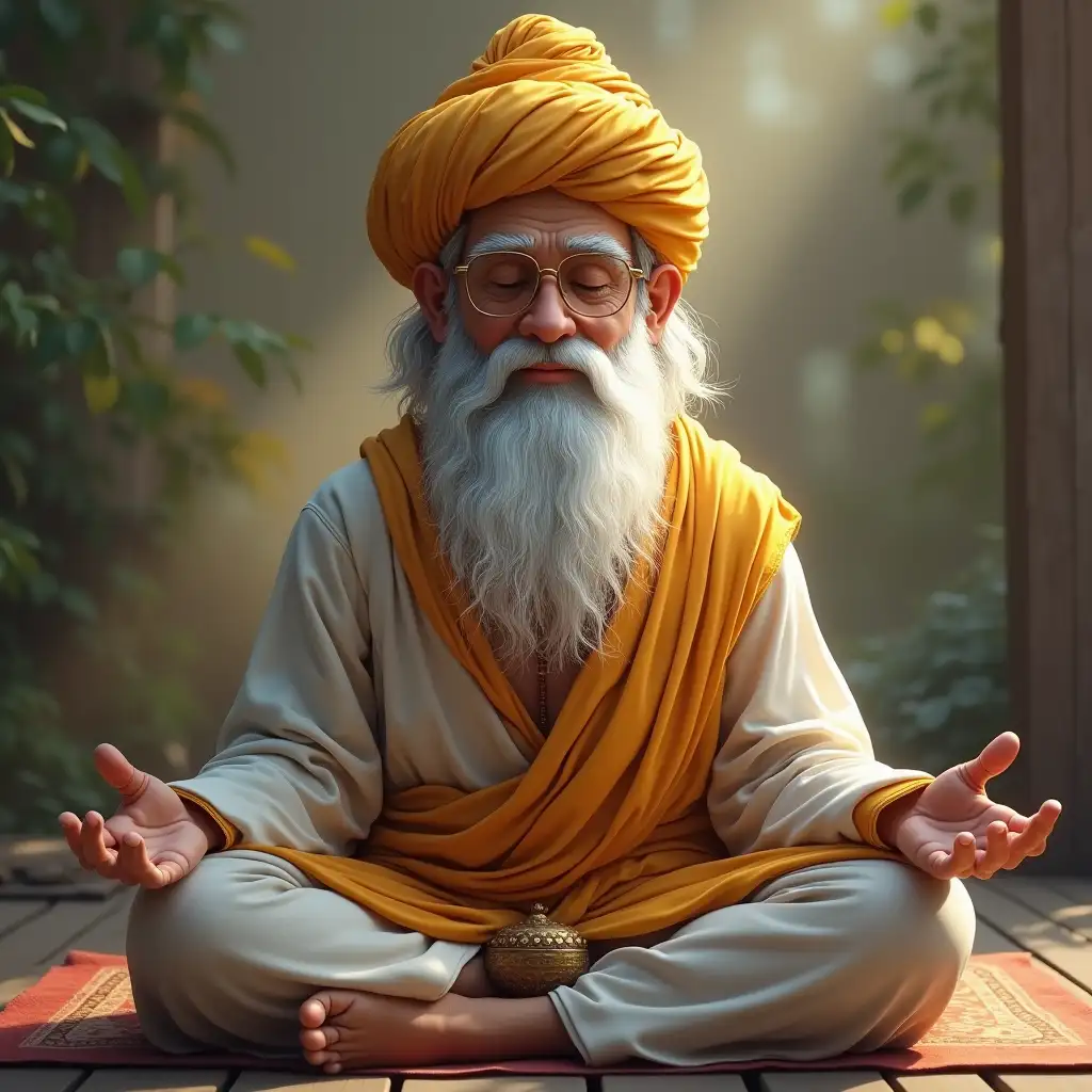 Real-Guru-Meditating-with-Cap-and-Visor