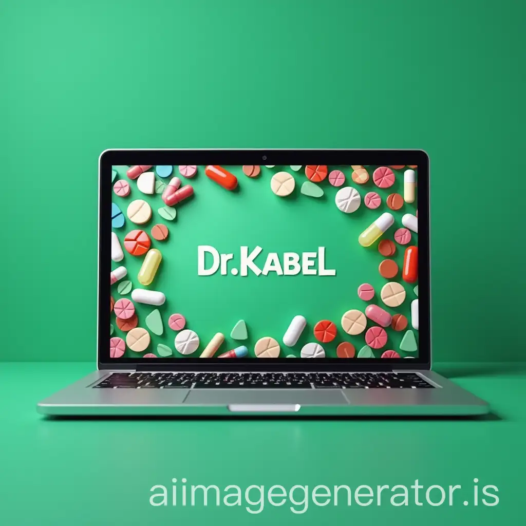 Pharmacist-Doctor-Laptop-Background-with-Green-Theme-and-Personalized-Name