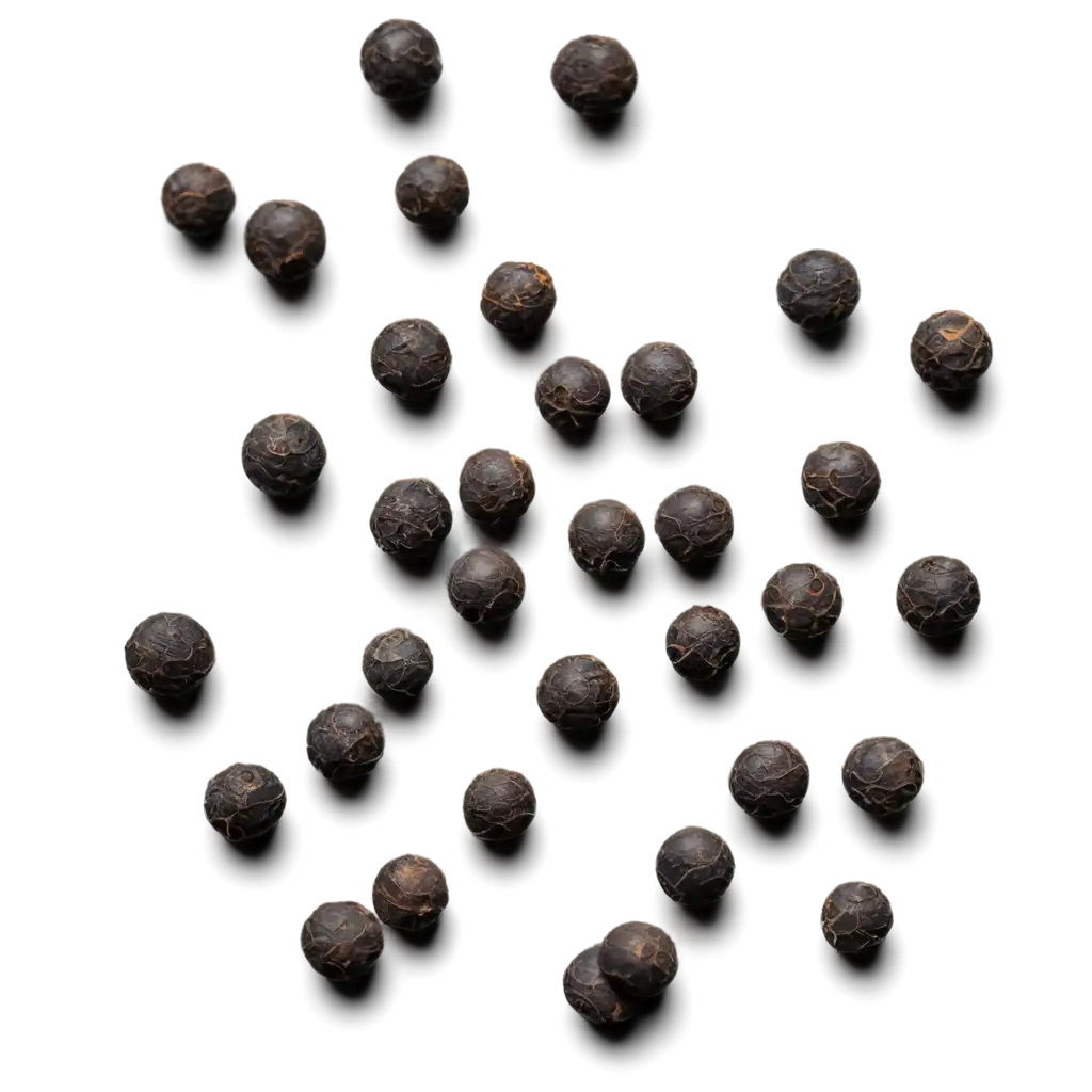 Closeup-PNG-Image-of-Black-Peppercorns-Scattered-on-the-Table-HighQuality-Detail-for-Culinary-and-Product-Design