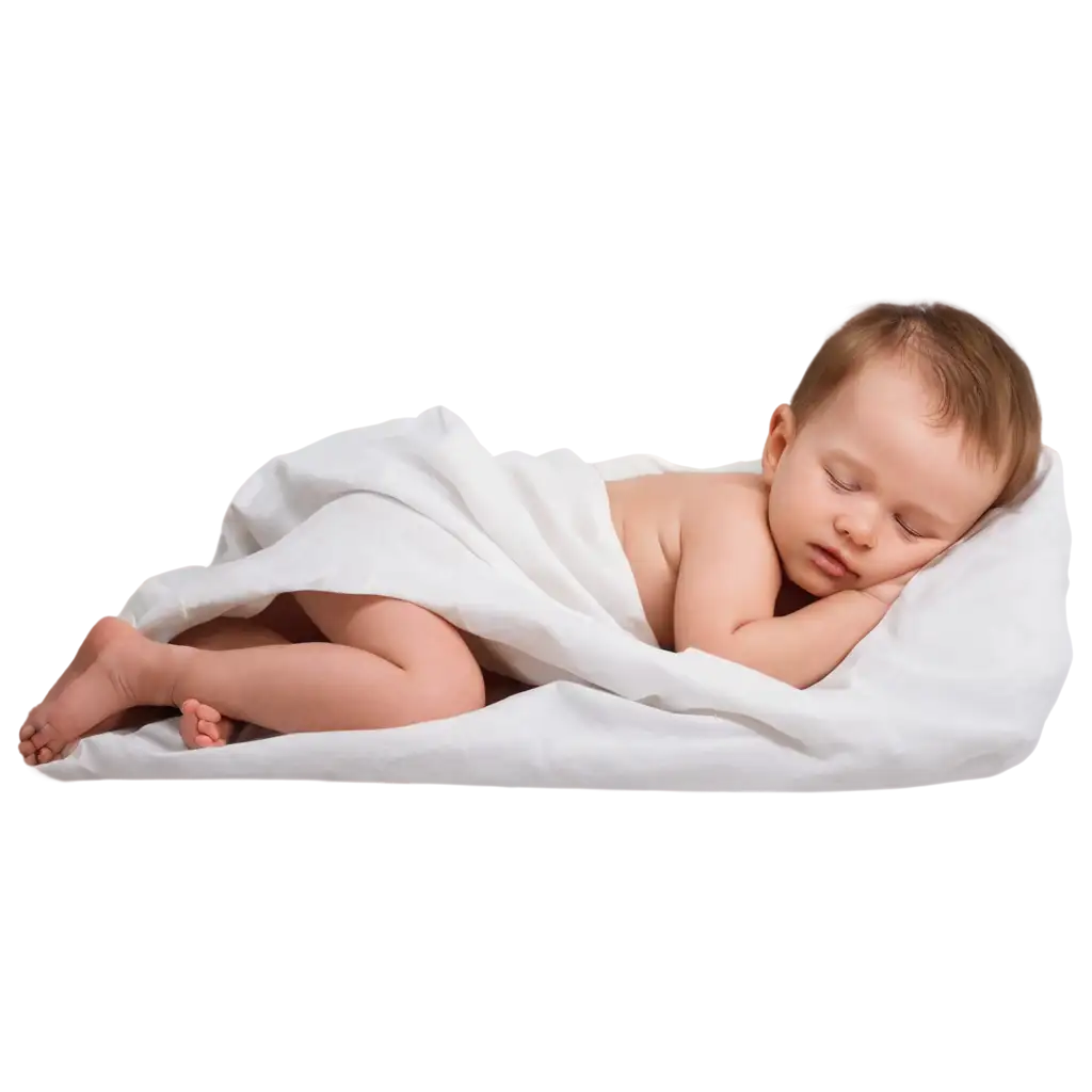 Baby-Sleeping-in-Bed-Sheet-PNG-HighQuality-Image-for-Relaxing-Nighttime-Themes