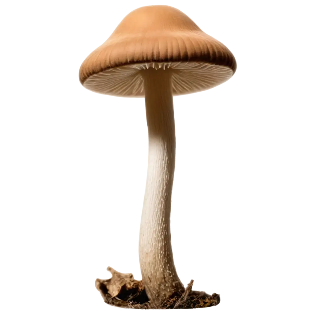 psilocybe cubensis mushroom seeing a little from the under