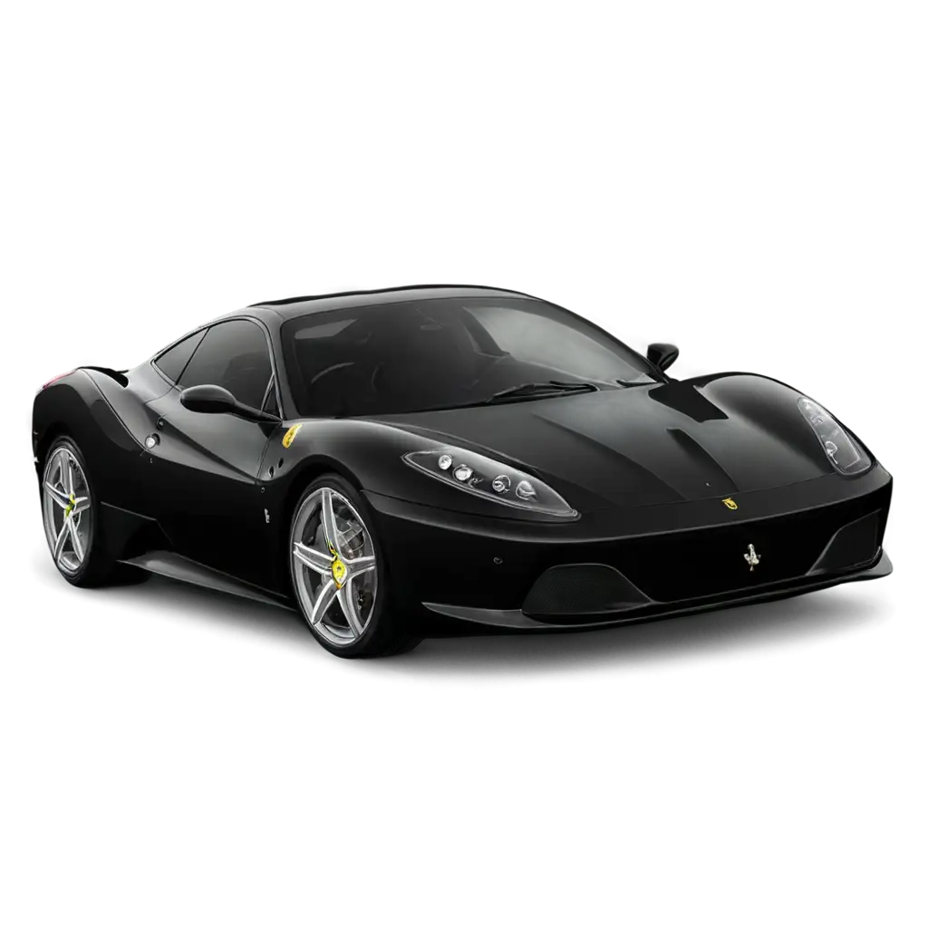 Dynamic-Ferrari-in-Black-PNG-Image-Enhance-Your-Projects-with-HighQuality-Graphics