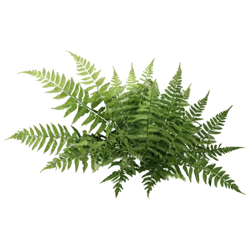 Dense-Bush-of-Fern-with-Broad-Thick-Leaves-PNG-Image-for-Natural-Landscaping-and-Design