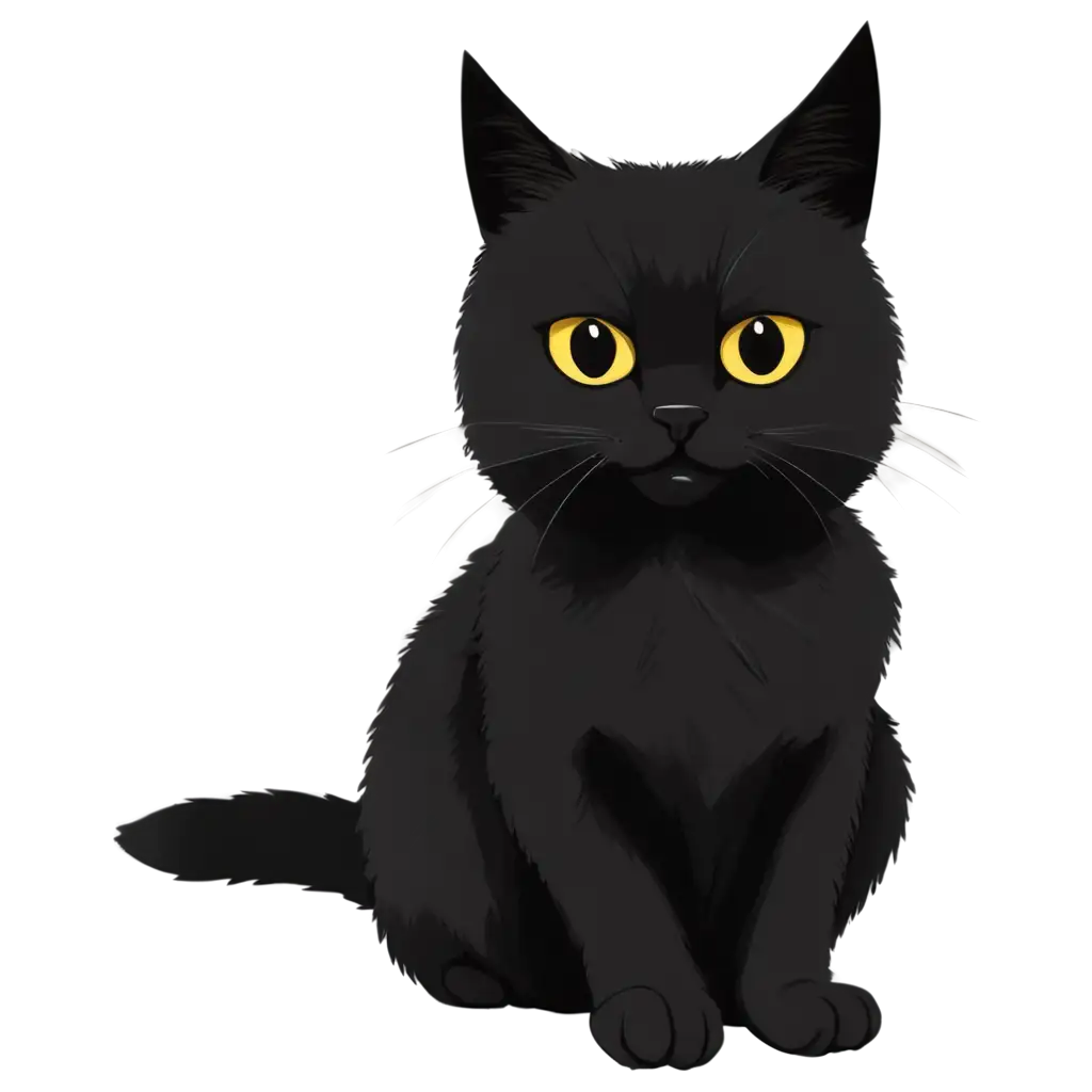 Black-Cat-PNG-Image-HighQuality-Transparent-Background-for-Versatile-Uses