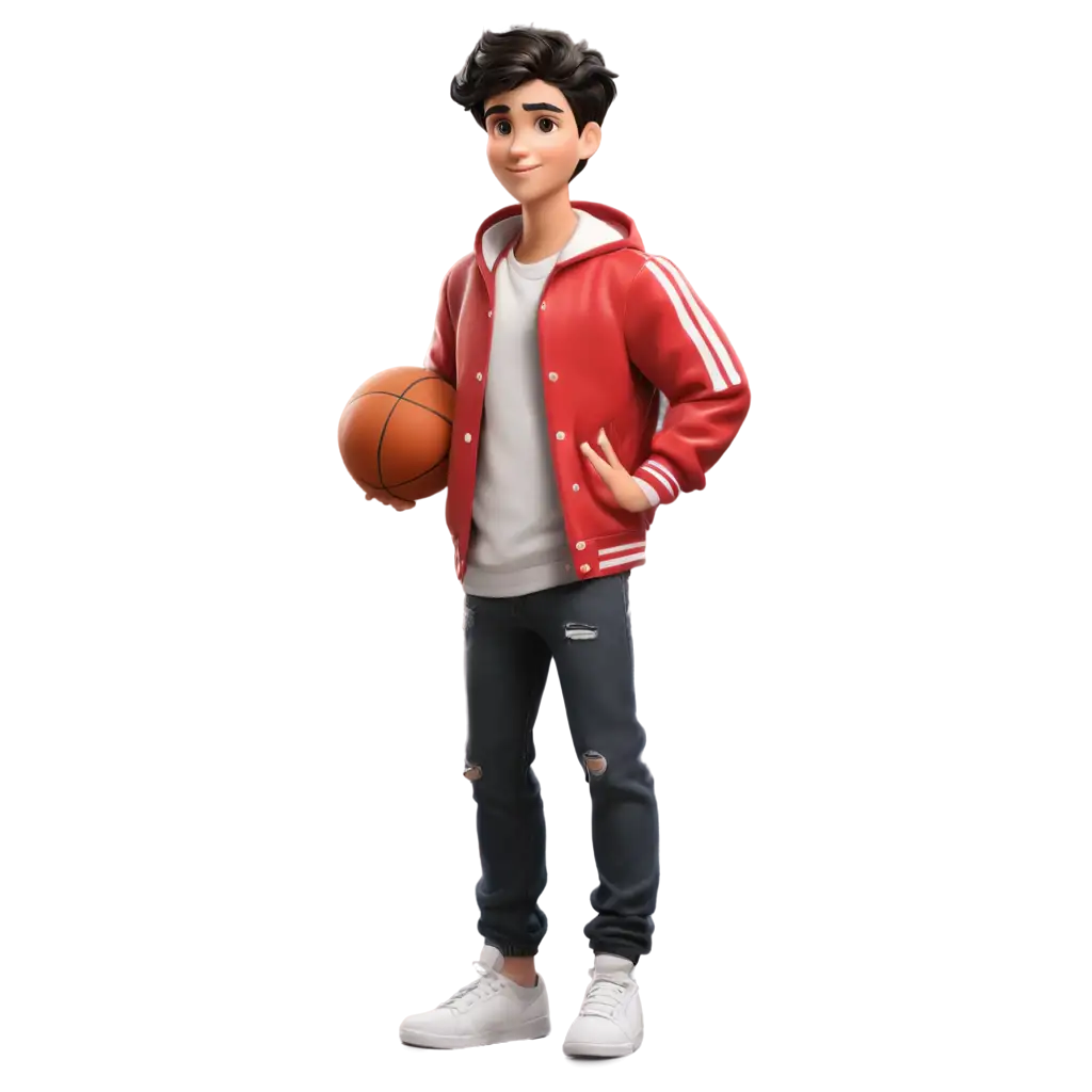 Dynamic-PNG-Image-Animated-16YearOld-Boy-in-Red-Bomber-Jacket-on-Basketball-Court