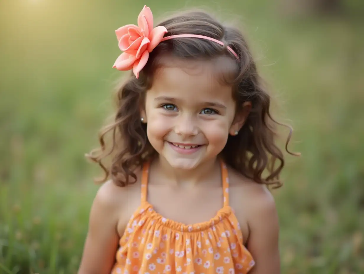 A beautiful girl who smiles