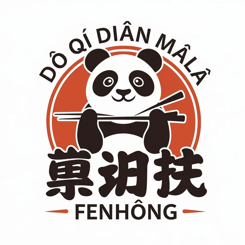 LOGO-Design-For-d-q-din-ml-fenhng-Panda-Theme-for-Restaurant-Industry