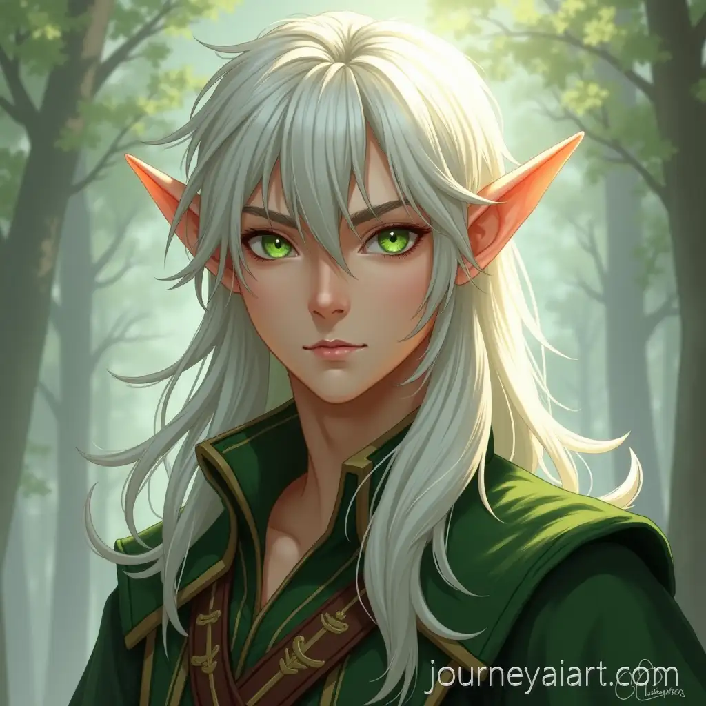 High-elf-male-portraitHigh-Elf-Male-with-ShoulderLength-White-Hair-and-Green-Eyes